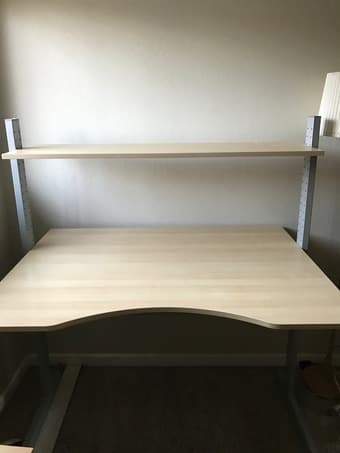 BIG height adjustable standing desk 1