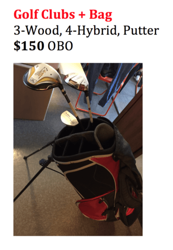 Golf clubs for sale 1