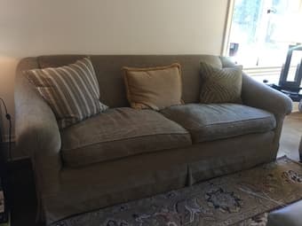 FOR SALE: Green love seat 1