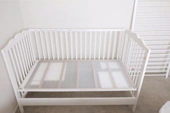 Moving Sale. Bed full double ikea, crib, Washing Machin 3