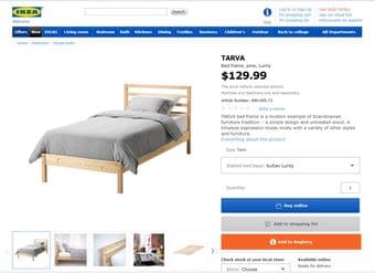 GREAT VALUE! Wood twin bed with mattress (new very clean high quality) 1