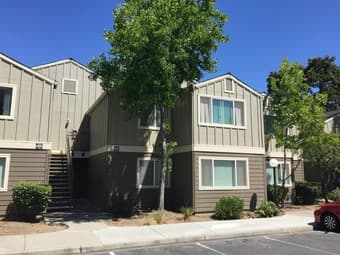Master bedroom in 2BR / 2 Bath Apartment 1