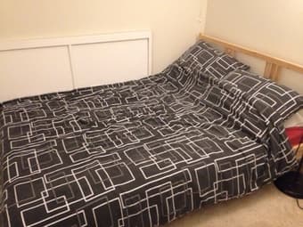 Moving Sale!  Queen Bed+Mattress+Duvet for sale 1