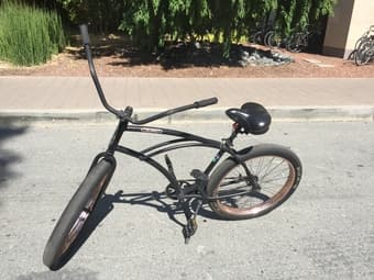 3G Long beach California Cruiser bike  (mette black and copper rim) 1
