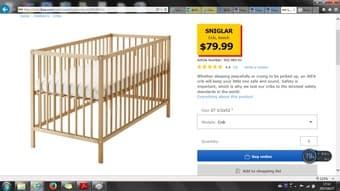 IKEA crib+mattresses 1