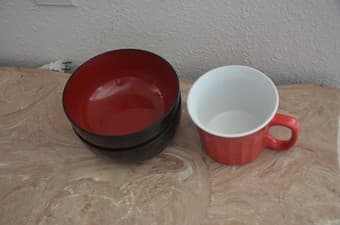 moving sale2: bowls,cups, pots and 3