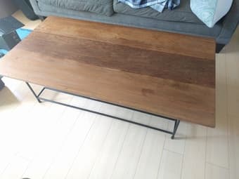 Reclaimed Wood and Cast iron Coffee Table 1