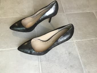 Metallic, shimmery pumps, W 6.5 2
