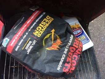 Charcoal Grill wih Coal and Fuel 1
