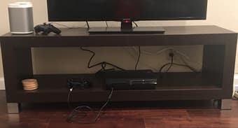 Living Spaces TV stand - $80 1