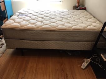 Queen mattress + boxspring for sale 1