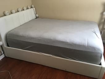 Queen size storage bed 1