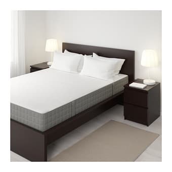 MALM BED-BLACK, Memory foam Mattress: Queen, bed frame and nightstands 1