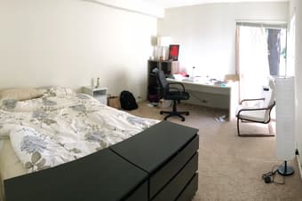 Furnished master BR (with bath), available on Aug/1, 5min from campus 3
