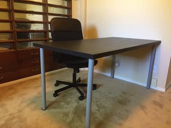 Desk, chair and table light 1