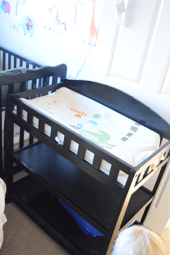 Crib, Changing table, and pack n play 1