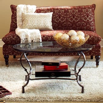 Glass Top Round Coffee Table and End Table (Set or Separate!) 1