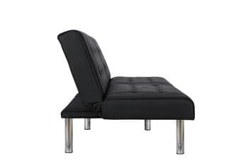Move-out SALE! Black Couch Futon Sofa Bed + 2 Gratis Pillows 2