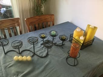 TONS CANDLES AND HOLDERS 2