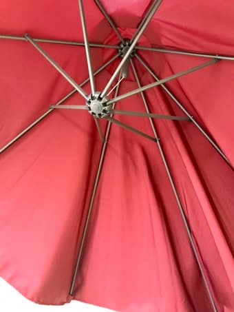 Patio umbrella 10-feet + Oster 0.9 cubic feet microwave 1