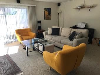Furnished bedroom in Sharon Park Drive (Menlo Park). Available Aug 5th 1