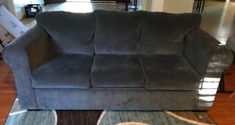 Like new blue 3 person couch 2