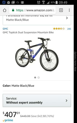 Brand new GMC topkick dual suspension mountain bike 1