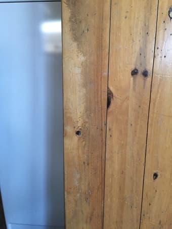 wooden desk + rolling chair 2