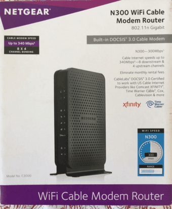 Move out for sale:N300-300Mbps wifi cable modem router 1