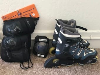 Brand new Rollerblades and protective pads 1