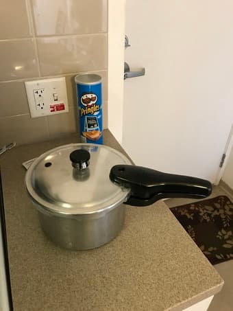 MOVING SALE---Trash Basket, Wine Glass, Pressure Cooker, Microwave 3