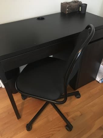 VERY close to new IKEA bed frame, mattress, desk, & chair 3