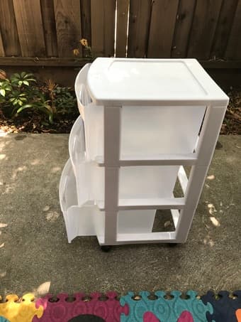 Two plastic drawers 2