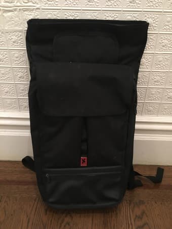 Black chrome backpack 1