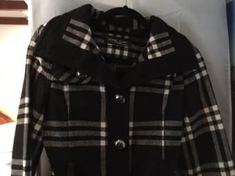 Black checkered coat, $50 OBO 1