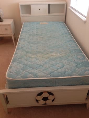Twin Bedroom set with dresser with mirror and night stand 1