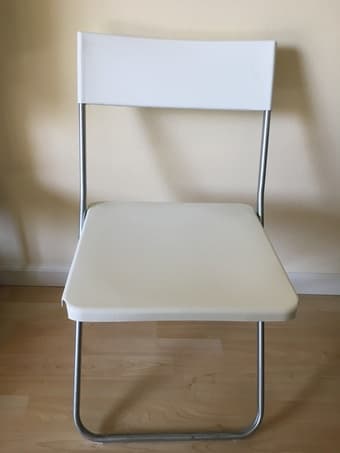white and black chair 1