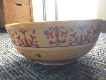 FRUIT BOWL - Beautiful, hand painted, ceramic 1