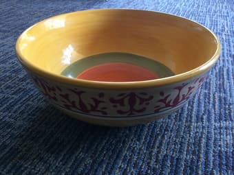 FRUIT BOWL - Beautiful, hand painted, ceramic 2
