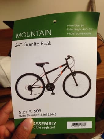 24inch mountain bike w seat cushioning added and 6mm bicycle lock 1