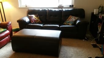 Comfortable queen size sofa bed and ottoman table 1