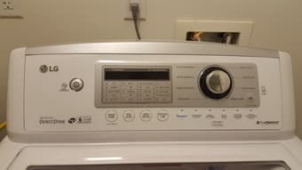 LG Top Load Washer 4.9CF (purchased on Nov 12, 2016) 1
