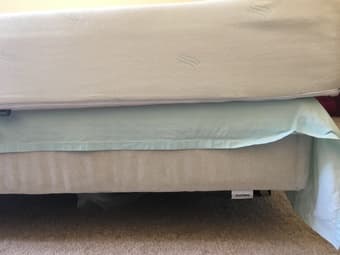 full size mattress box/foundation + metal frame (can provide delivery) 2