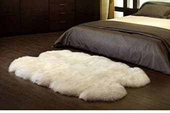 4-pelt real sheepskin rug 1