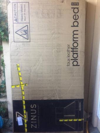 Zinus Queen Platform Bed (with slats)-Brand New, Unopened Box 1