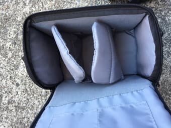 Camera bag, with cover, almost new 2