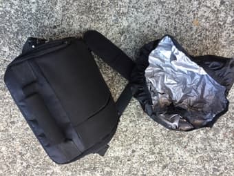 Camera bag, with cover, almost new 3