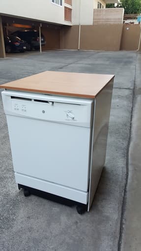 Portable Dishwasher, 2014, wood top 1