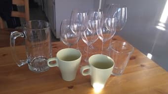 Cups and glasses 1