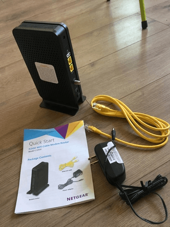 NETGEAR N300 WIFI cable Modem Router(Model C3000) 1